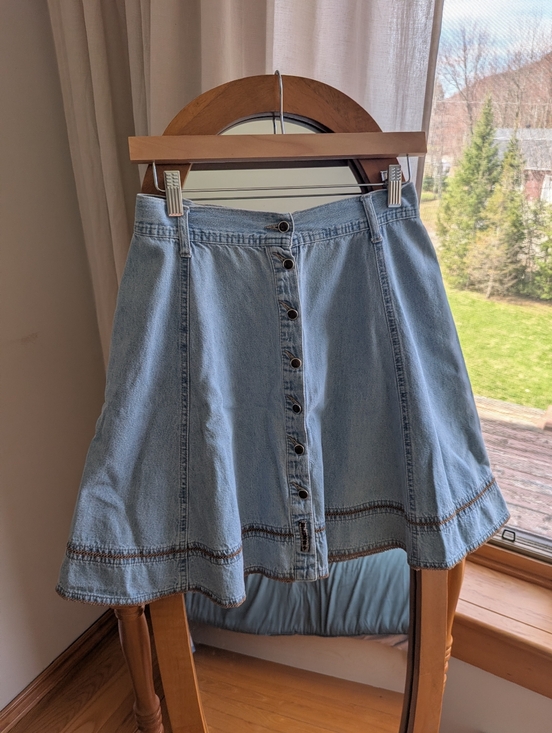 Vintage Dresses & Skirts - 🌿 Vintage - Light blue denim skirt